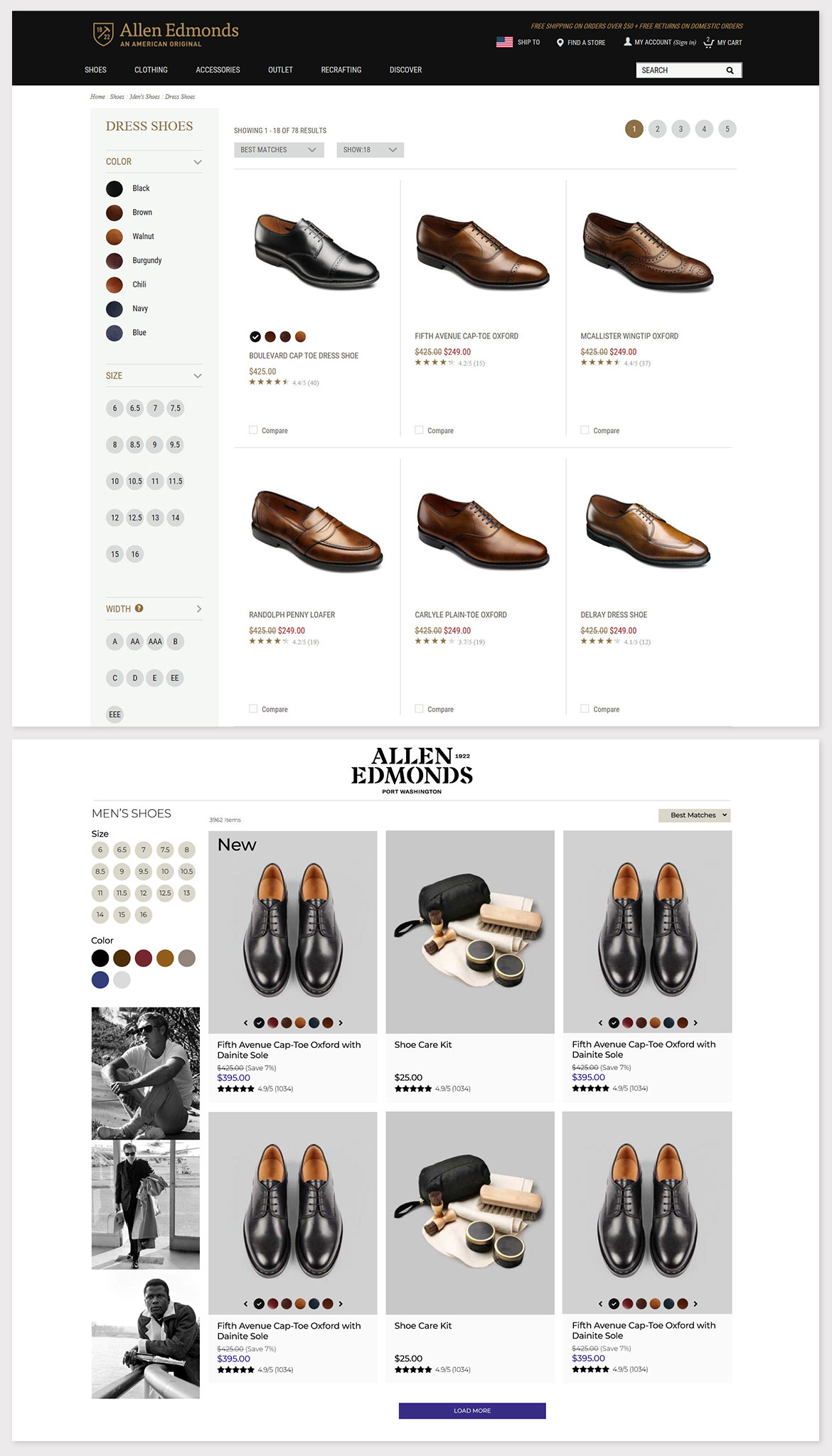 ux ecommerce Product Listing Page