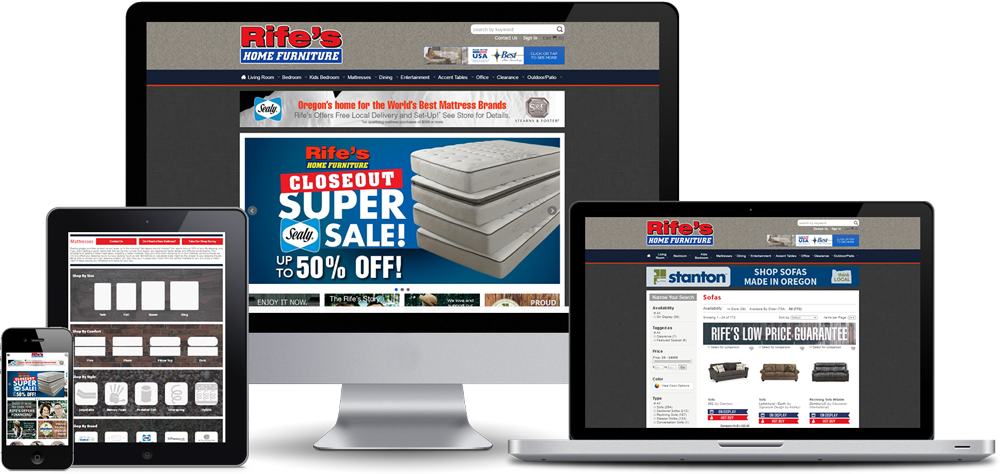 rife's home furniture website devices